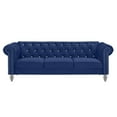thumbnail image 6 of New Classic Furniture Emma Crystal Velvet Fabric Sofa in Royal Blue, 6 of 6