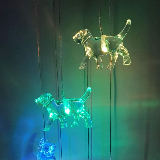 Dog String Light Wind Chimes, Solar Wind Chimes, Dog Gifts, Gifts for Dog  Lovers, Cute Dog Decoration, Garden Decor 