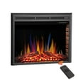 thumbnail image 2 of 36"/39"Electric Fireplace Insert, Retro Recessed Fireplace Heater with Color Adjustment, Remote Control & Timer, 750/1500W, Black, 2 of 6