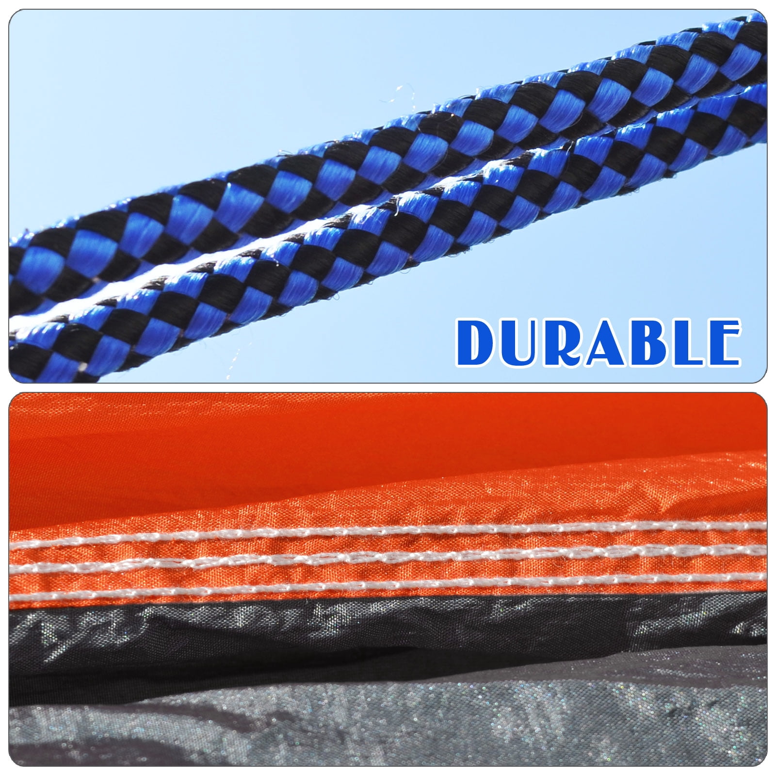 Sunny Portable Nylon Parachute Hammock Light Travel Camping Hiking Swing Bed-Orange