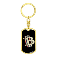 thumbnail image 4 of Bitcoin Signe Dollar Crypto Acier Inoxydable Ou or 18k Porte-Clés Chien Pivotant Premium, 4 of 8