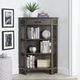 thumbnail image 3 of Design House Leick Home Mantel Corner Bookcase in Smoke Gray, 3 of 13