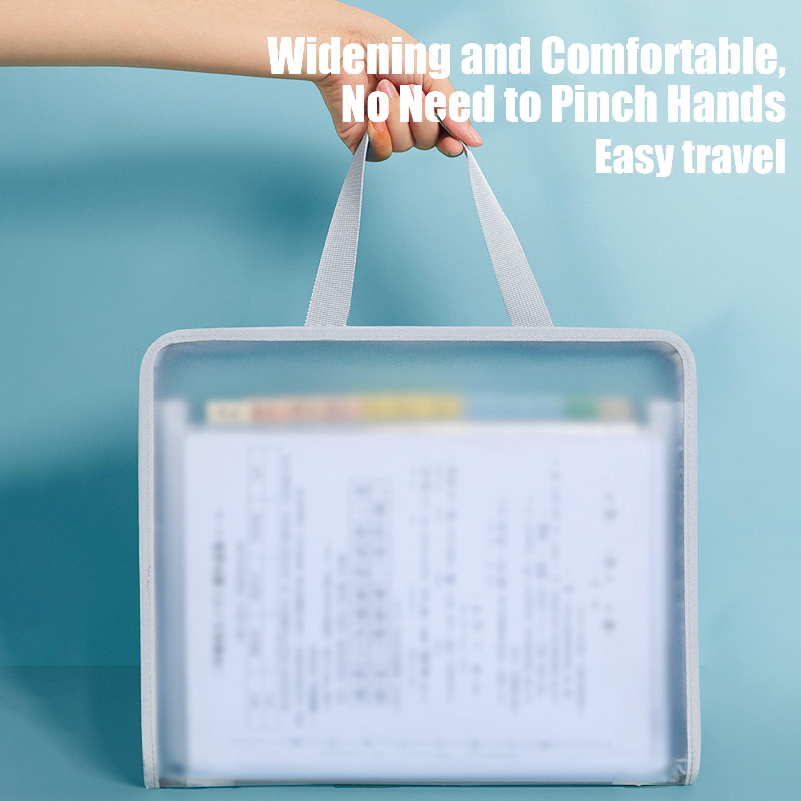 Specollect 2Pcs Fireproof Accordion File Organizer, Portable Expanding File Folder with Waterproof Zipper&Labels, Pink Document Organizer, File Organizer for Important Document/Paper Storage