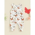 thumbnail image 4 of Nygoyerh Baby Girls Cute Tank Jumpsuit Butterfly/Cactus Print Sleeveless Footless Rompers Newborn Infant Summer Casual One Piece Bodysuit 3M 6M 12M 18M, 4 of 8