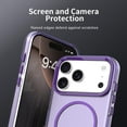 thumbnail image 6 of Allytechgroup for Apple iPhone 11 Pro Max Protective Case, [Compatible with Magsafe] Magnetic Back Cover PC+TPU Anti-Scratch Shock-Absorbent Anti-Fingerprint Matte Lightweight Non-Slip, Purple, 6 of 7