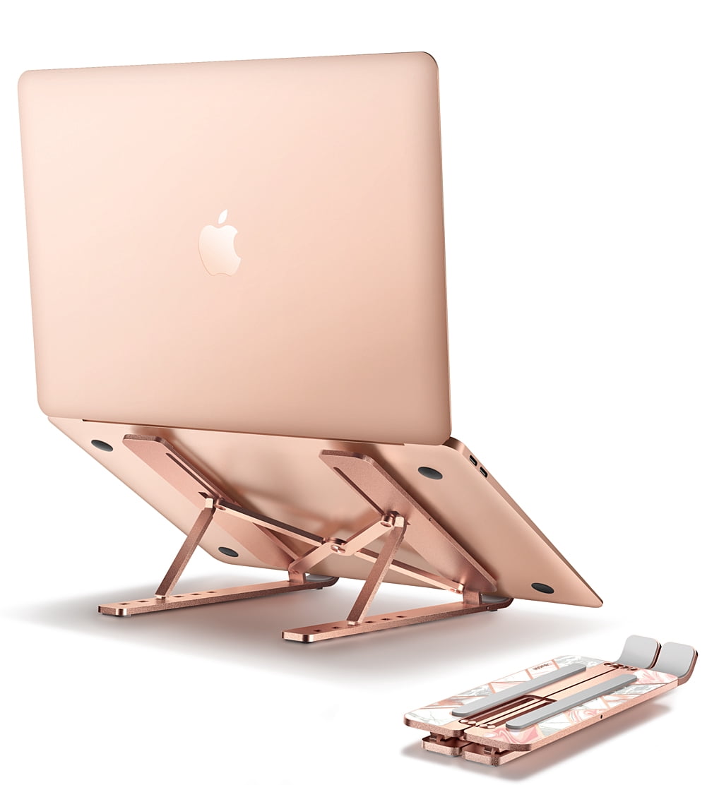 i-Blason Cosmo Series Adjustable Laptop Stand, Portable Computer Stand Aluminum Alloy Laptop Riser Holder with Multi-Angle Stand Suitable for 7-17.3" Laptops and Tablets - One Pack (Marble)