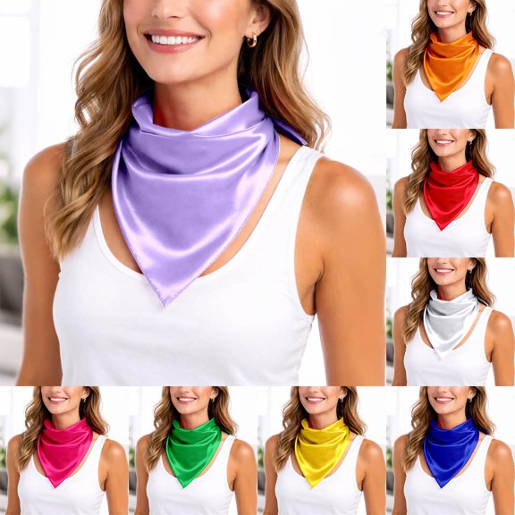 LILIYA Chiffon Scarf for Women Removable Flower Neck Scarf Soft Fashion Rose Scarves Versatile Headband or Hair Band for Neck, Hair, Purse & Belt Accessory