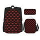 thumbnail image 1 of Easygdp Red Beautiful Lips Mochila para Niños y Niñas con Set de Caja de Almuerzo y Estuche para Lápices 3 en 1, Mochila Escolar Estampada para Adolescentes, 1 of 7