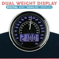 thumbnail image 3 of Hybrid 2-in-1 Analog & Digital Weighing Scale for Body Weight - Thick Tempered Glass - Extra Large Display - Easy to Read Bathroom Scale, 3 of 4