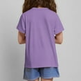thumbnail image 4 of Piuwrlz Kid Short Sleeve Sweatshirt Girls T-Shirts Purple Size 9 Years, 4 of 4