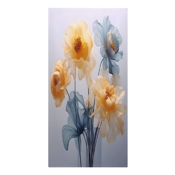 RKSupls Translucent Flowers Vase Water Microfiber Beach Towel Absorbent Compact Towels for Swimming Pool Beach Travel Things for Vacation Essentials Adult Gift,61.4×30.3Inch