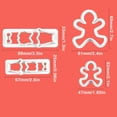 thumbnail image 2 of 4 Pieces Biscuit Shape Die Mold 4 Pieces Xmas Pattern Cake Candy Slicer Christmas Festival DIY Crafts Pressing Bar Wedding Kitchen Decorating Tools, 2 of 9