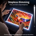 thumbnail image 3 of KOBAIBAN Ultra-Thin A4 LED Light Board for Diamond Painting with Stepless Dimming Portable USB Light Pad for Tracing & Drawing, 3 of 8