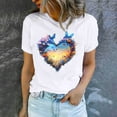 thumbnail image 5 of Valentines Day Tbopshirt Womens Tops,Valentine's Day T-Shirts for Women Short Sleeve Graphic Tees,Women's Lover Printed T-shirt Round Neck Summer Plus Size Tops S-XXXL, 5 of 5
