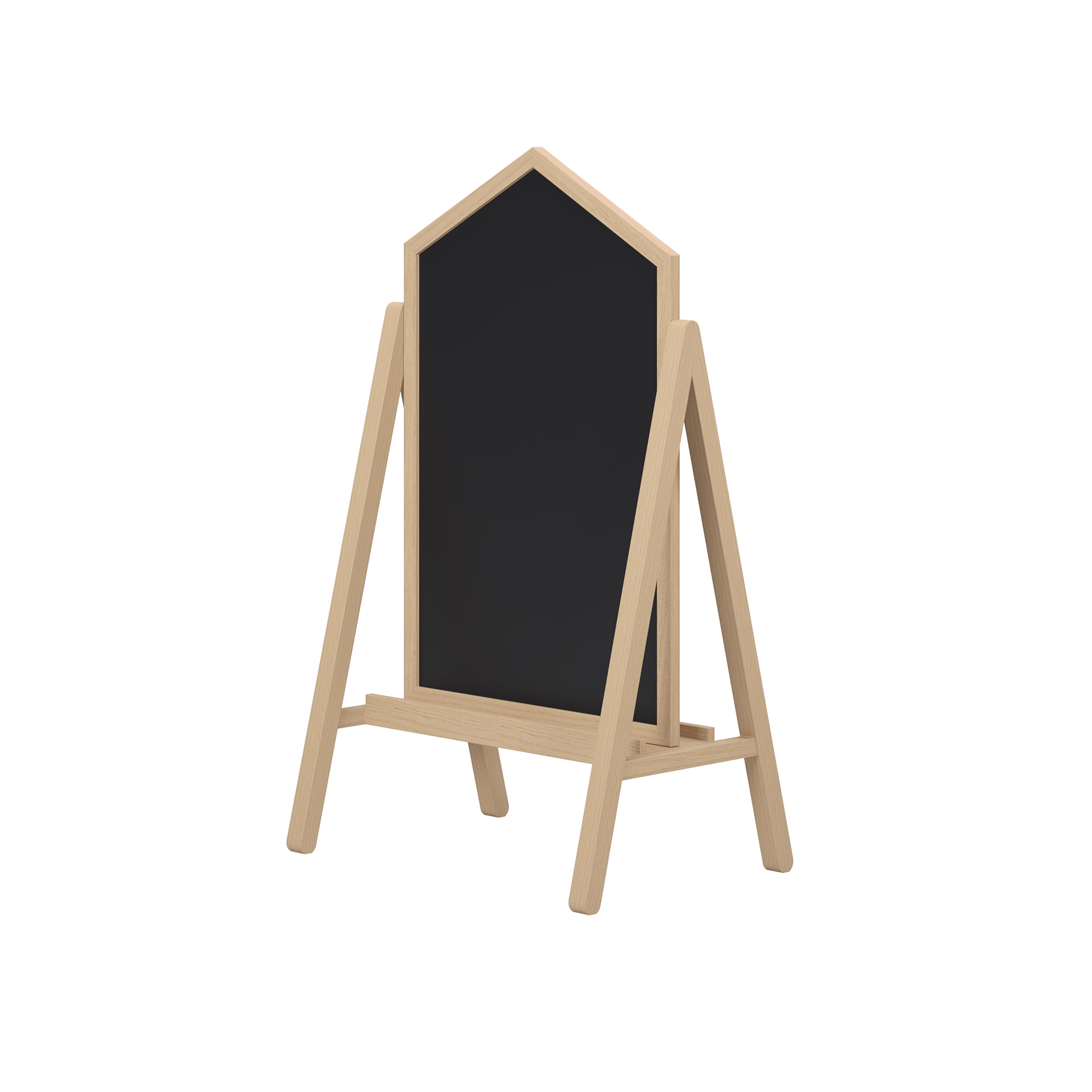 House of Happy Chalk/ White Board Easel, Natural