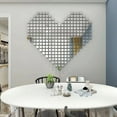 thumbnail image 4 of 100pcs 2/3/4cm 3D Square Mirror Wall Stickers Self-adhesive Acrylic Mosaic Mirror Surface Tile DIY Wall Decals Room Home Decor, 4 of 10