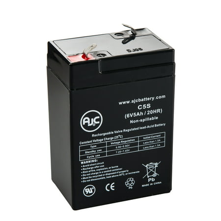 WKA6-5F 6V 5Ah Sealed Lead Acid Battery - This is an AJC Brand®