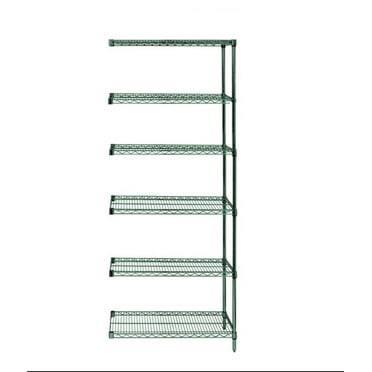 12" Deep x 72" Wide x 54" High 6 Tier Freezer Add-On Shelving Unit