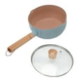 thumbnail image 1 of Small Saucepan, Milk Pot Stick Proof Even Heating  For Gas Stove White,Blue, 1 of 8