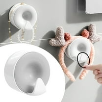 Nkmbld Adhesive Hooks for Hanging, Multi-Functional Hanger Bathroom Storage Rack, Sticky Wall Hooks for Keys, Bathroom, Shower, Kitchen, Door, White