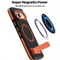 thumbnail image 3 of Designed fo Google pixel 9 Pro XL Magnetic Carbon Fiber Case cover Made of flexible TPU frame and anti-scratch Carbon Fiber PC back Drop protection(Compatible with MagSafe)(only pixel 9 Pro),Red, 3 of 7