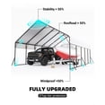 thumbnail image 2 of 20'x25'x13' Heavy-Duty Metal Carport – Reinforced Outdoor Shelter for 2 Cars, Trucks, RVs, Bass Boats, and Tractors, 2 of 7