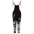 thumbnail image 4 of Pyhlmscde Women's V Neck Sleeveless Jumpsuits Spaghetti Straps Harem Long Pants Overalls with Pockets, Floral Jumpsuits for Women, Womens Jumpsuit, Overalls for Women, 4 of 5