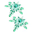 thumbnail image 2 of Woman Face Gems Festival Face Jewels Crystal Glitter Delicate Face Sticker, 2 of 3