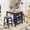 Suit - Blue, variant on HLR Farmhouse Dining Table Set for 2, Small Kitchen Table Chairs Set of 2 with Tufted for Apartment, Blue