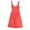 orange, variant on t.la Womens Mixed Media Tank Dress, Orange, Large