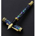 thumbnail image 6 of Xezo Xezo Maestro® Paua Abalone Sea Shell Fountain Pen (Fine Nib) - 18K Gold Plated, 6 of 10