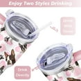 thumbnail image 5 of Insulated Dog Lover Tumbler for Women - 40oz Leakproof Travel Mug with Handle & Straw - Cute Puppy Gift Coffee Cup, 5 of 7