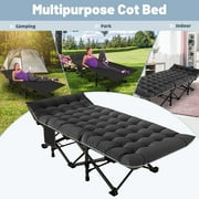 ABORON 2 Packs Camping Cot XL Folding Twin Cot for Outdoor with 2 Sided Cushion & Carry Bag, 28 Wide Foldable Sleeping Cot for Adults, Protable Cots Bed, 900LBS(Max Load)