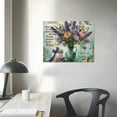 thumbnail image 4 of Orinice Flowers Hummingbird Fine Art Aesthetic Poster & Print Wall Painting for Home Decor 16x12in, 4 of 6