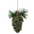 thumbnail image 6 of Northlight 6" Green Felt Pine Cone with Berries Christmas Ornament, 6 of 6