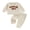 Beige, variant on Caoirhny Baby Toddler Boy Fall Clothes Set 6 12 18 24 Months 2T 3T Letter Embroidery Long Sleeve Sweatshirt Elastic Waist Pants 2 Piece Waffle Outfit