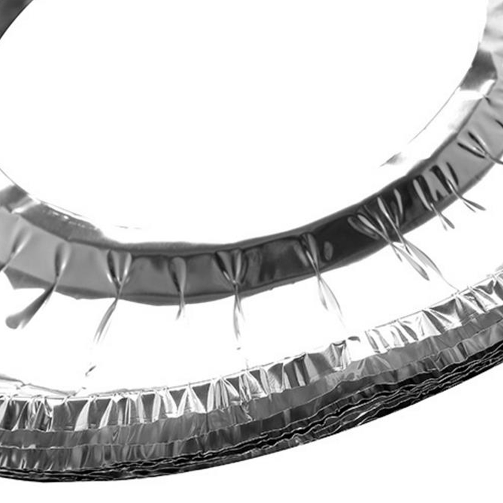WHAMVOX Foil Stove Burner Covers for Kitchen Use Oil Proof and Heat Resistance Reusable Tinfoil Liners Silver 40 Pieces