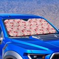 thumbnail image 2 of Yuyamidu Cherry Car Sun Shade Windshield Daisy Car Sunshade for Windshield Pink Car Window Sun Shade Protector Accessories for SUV Van Big Sedan Hatchback, 2 of 7