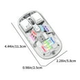 thumbnail image 3 of Sharpies Transparent Wireless Mouse 2.4G Bluetooth 5.0 2-Mode Connection Type-C Rechargeable Mouse Standard Magnetic Design Rgb Lighting, 3 of 7