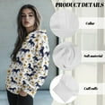 thumbnail image 6 of FOR U DESIGNS Sunflower Horse Hoodies Pullover for Women Oversized Sweatshirts Size L Women Activewear Tops Long Sleeve Loose Fit Down-Shoulder Collar Hoodie for Women, 6 of 7