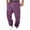 Purple#men's athletic cargo sweatpants, variant on Cargo Sweatpants for Men Cinched Bottom Casual Trendy Joggers Pants Drawstring Elastic Waist Pants Running Fitness Zip Pockets Trousers Dark Gray,M