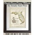 thumbnail image 6 of 1845 Map of Florida Art Print - 11x14 Unframed Art Print - Great Vintage Home Decor, 6 of 6