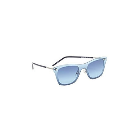 Marc by Marc Jacobs MARC25S Square Sunglasses, Ruthenium Blue/Blue Double Gradient, 49 mm