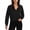 Black, variant on XFLWAM Women's Quarter Zipper Hoodies Long Sleeve Cropped Sweatshirts Casual Loose Solid Color Pullover Tops