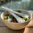 thumbnail image 5 of Woodard & Charles Whitewash Salad Bowl with Servers - 3 Piece Set, 5 of 6