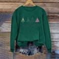 thumbnail image 2 of Womens Christmas Tree Print Sweatshirts Round Neck Tops Long Sleeve Blouses Comfort Casual Relaxed Fit Pullover Sweater Blouses Fall Fashion Outfits 2025 Christmas Fleece Teen Girls Christmas Clothes, 2 of 7