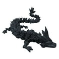 thumbnail image 2 of 3D Printed Dragon Action Figures with Moving Joints, 3D Printed Crystal Dragon Toys Animal Figurines Home Decor for Birthday, (A-Flame Orrange, 11in), 2 of 3