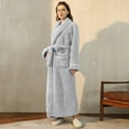 thumbnail image 7 of Gifts for Mom Cotton Robes for Women Fluffy Women's Nightgowns & Sleepshirts Oversize Length Women's Sleepwear House Womens Robe Grey, 7 of 7