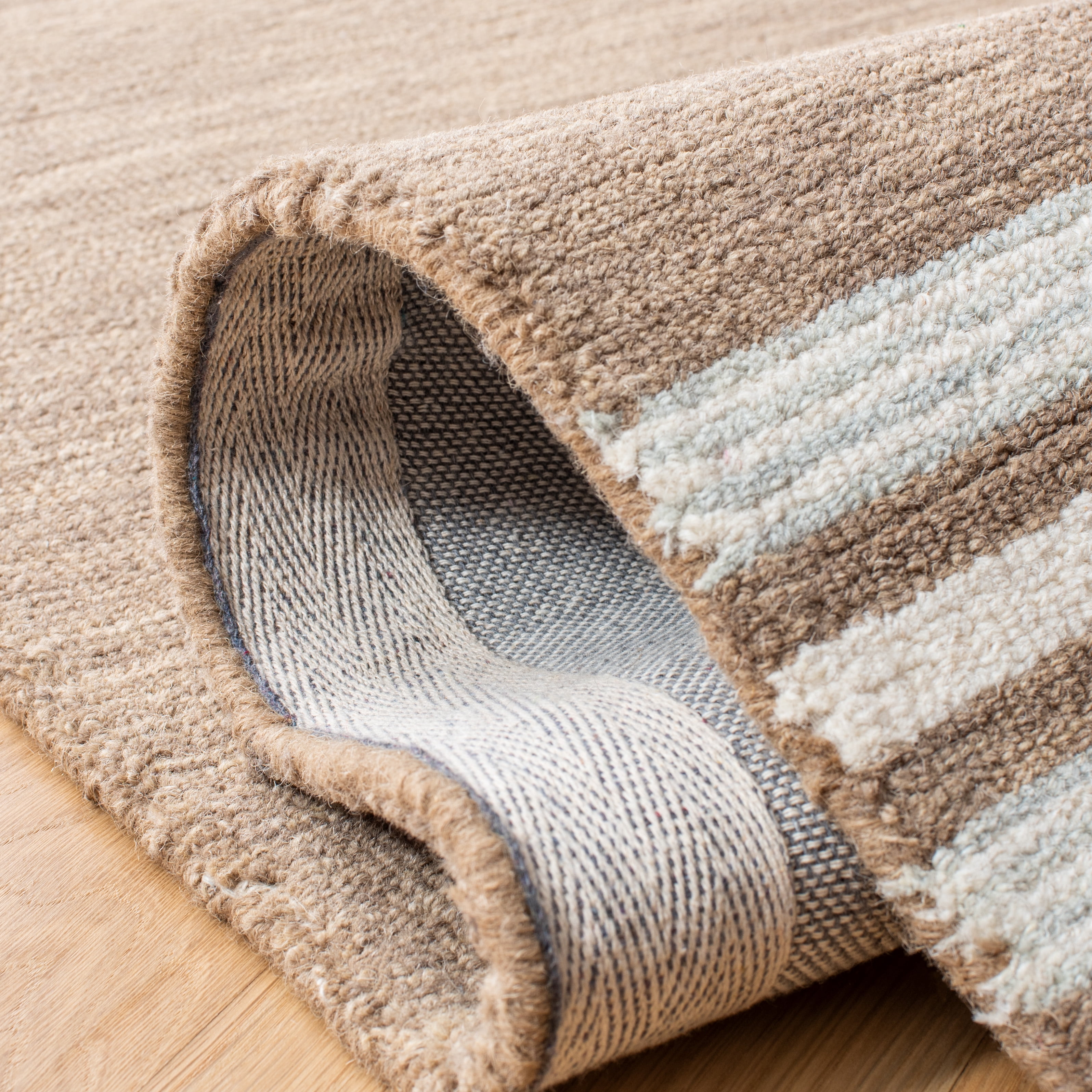Safavieh Metro Angela Striped Area Rug, Brown/Ivory, 6' x 6' Square