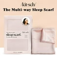 thumbnail image 2 of Kitsch Multi-Way Satin Sleep Scarf for Women - Lightweight Head Wrap, Hair Wrap for Sleeping, Blush, 2 of 12